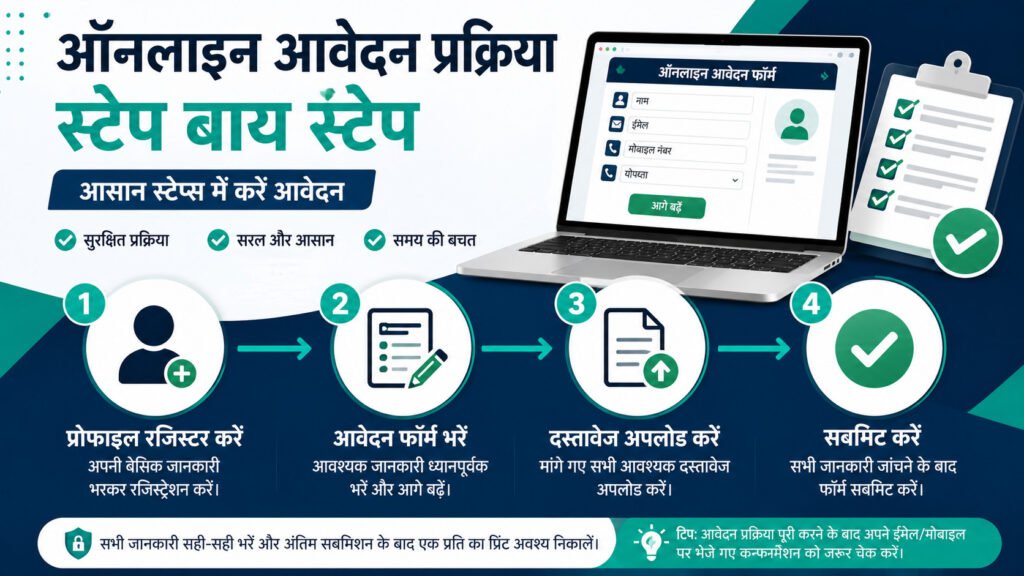 CG Vyapam Bharti 2026 Step by Step Online Application Process Flowchart