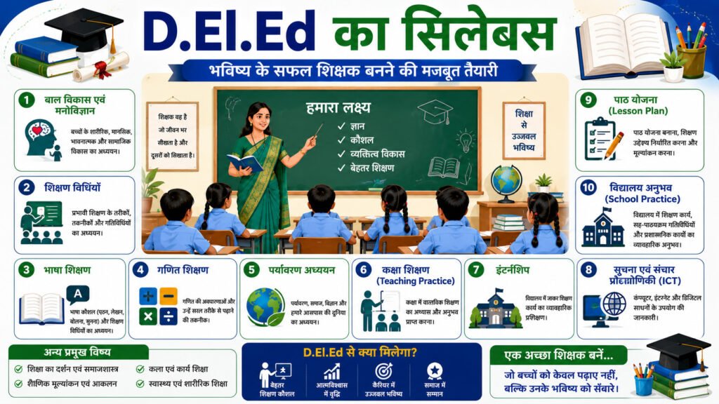 D.El.Ed का सिलेबस